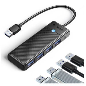 Orico USB-A HUB PW Series to (4 x USB-A 3.0 / Black) [ PAPW4AC-C3 ]