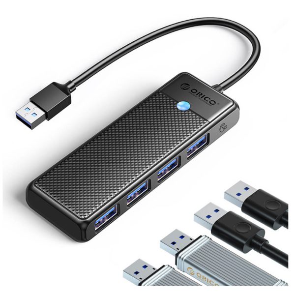 Orico USB-A HUB PW Series to (4 x USB-A 3.0 / Black) [ PAPW4AC-C3 ]