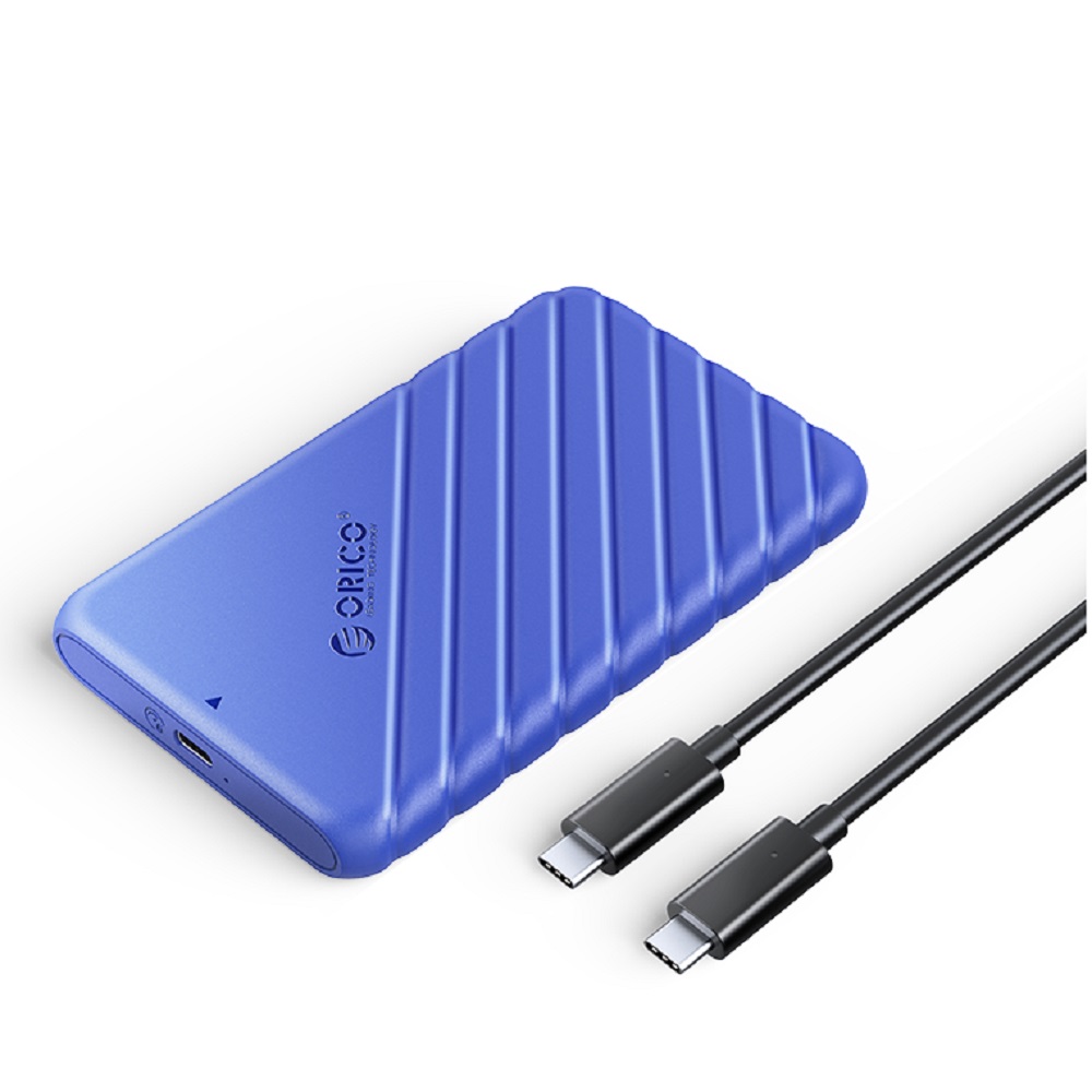 Orico 2.5 Inch USB 3.1 Gen 1 Type-C Hard Drive Enclosure Blue ORICO-25PW1C-C3-BL-EP
