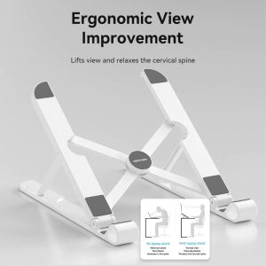 VENTION foldable Laptop Stand - White color - KDNW0 - Image 4