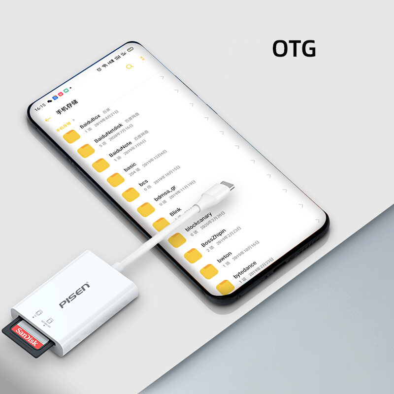 Pisen Type-C 3.0 Multi-Drive Card Reader for Micro SD and SD card - TS-E135 
