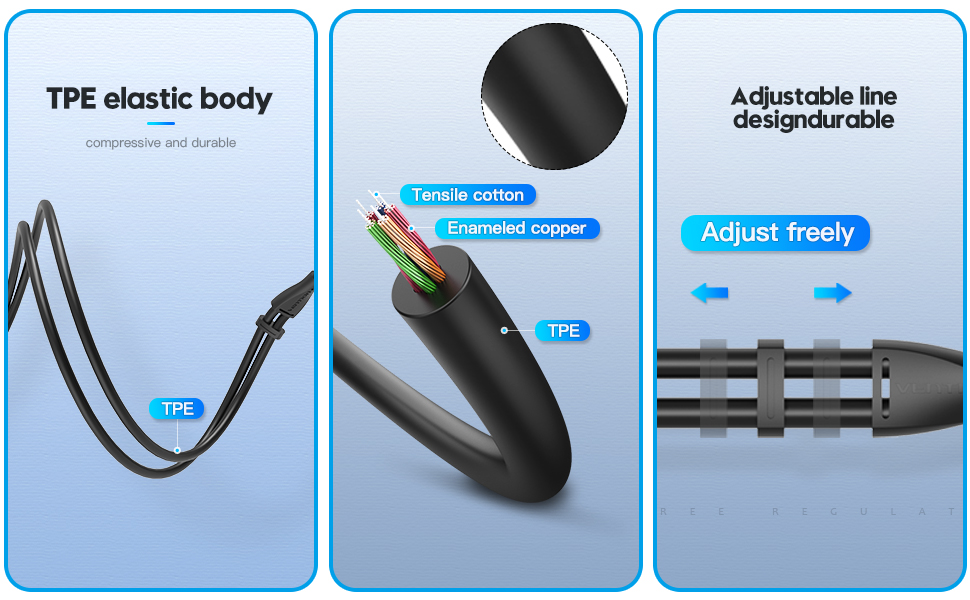 Vention Audio Cable (3.5mm Female to 2 x 3.5mm Male Mic & Audio / Black) [ BBUBY ]