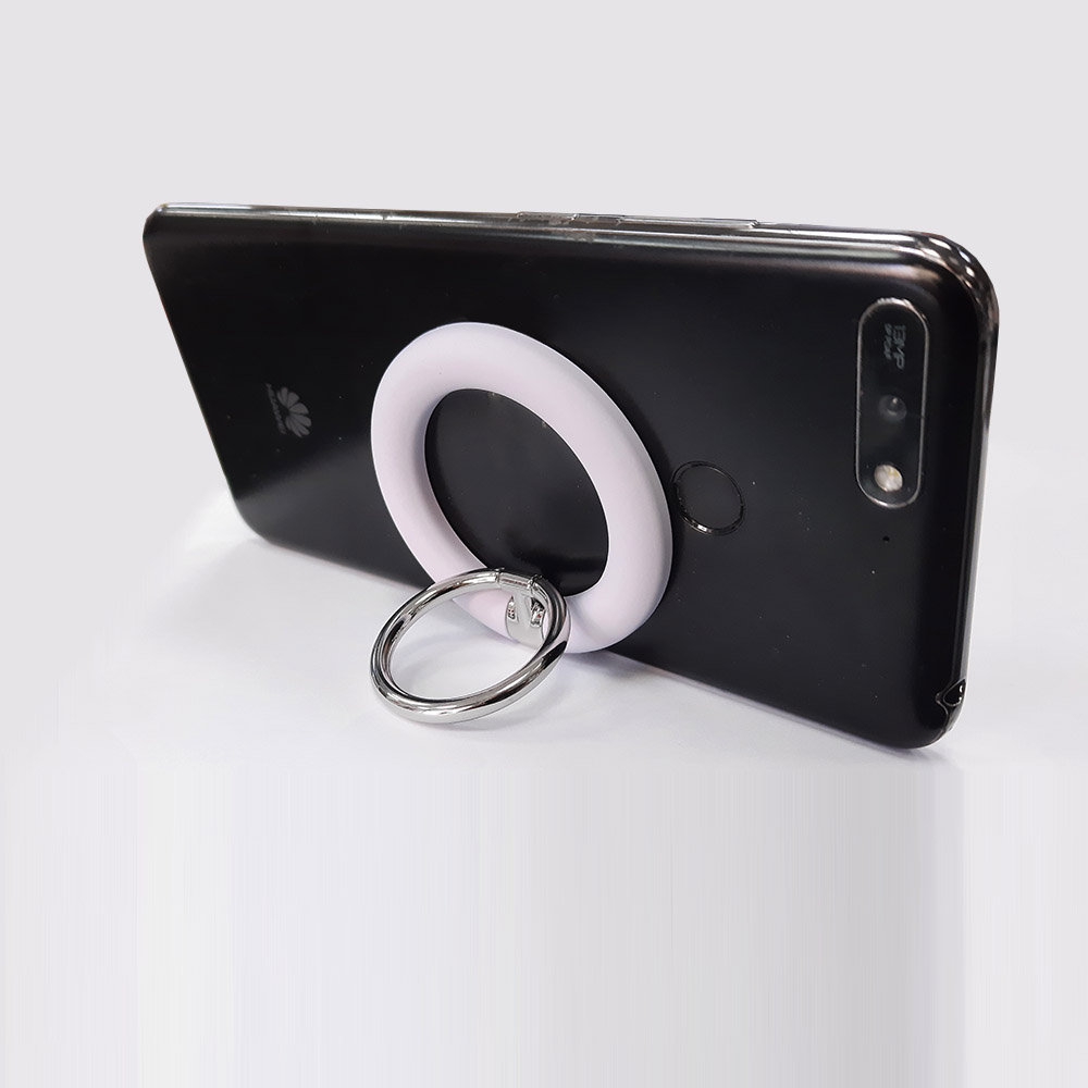 Pisen Ring Magnet Mobile Phone Holder (White / Blue / Purple) [ LV-ZJ04 ]