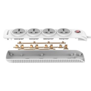 Huntkey Power Strip - 4 sockets - 1.5M cable length - Child protection - SZN401 - Image 2