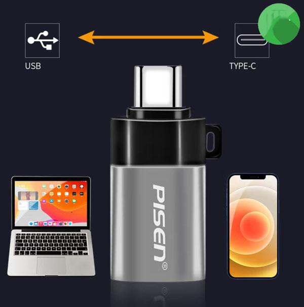 Pisen OTG Type-C to USB 3.0 - for charging and data transfer - TS-E129