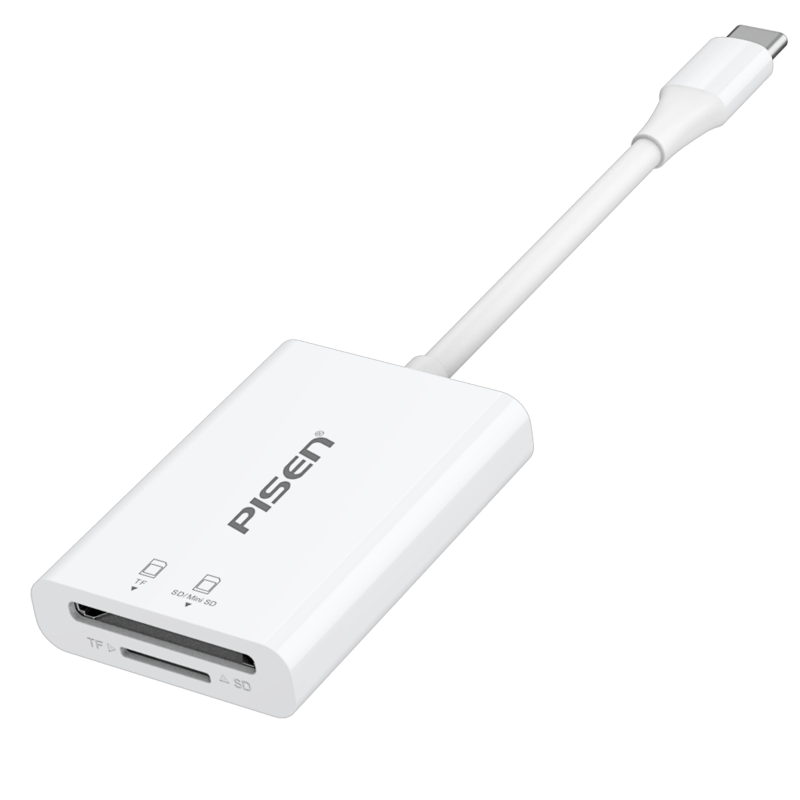Pisen Type-C 3.0 Multi-Drive Card Reader for Micro SD and SD card - TS-E135 