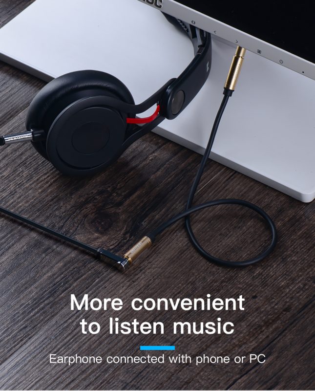 VENTION 3.5mm Female to 3.5mm Female Audio extension Cable - 0.3M cable length - BFABY 
