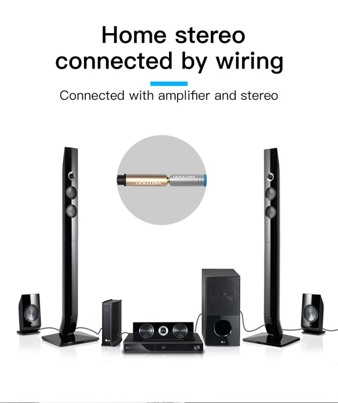 VENTION 3.5mm Female to 3.5mm Female Audio extension Cable - 0.3M cable length - BFABY 