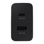Samsung 35-Watt PD Duo (Type-C + Type-A) Wall Charger Black [ EP-TA220NBEGWW ]