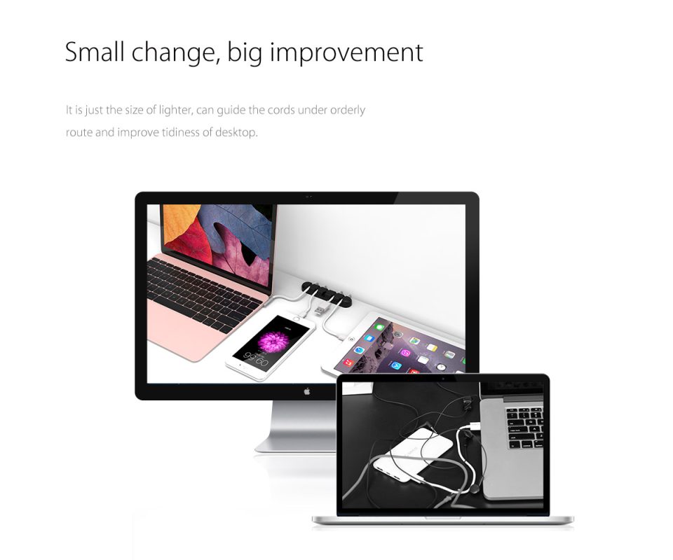 ORICO - self-adhesive cable holder for desk - CBS5