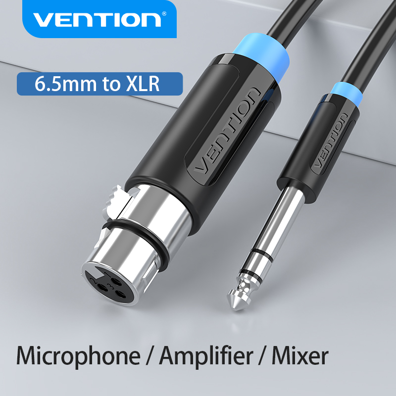 Vention 6.5mm TRS Male to XLR Female Audio Cable 3m Black [ BBEBI ]