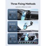 Vention One Touch Clamping Car Mount (Dashboard / Glass / Windshield Air Vent) for Smartphones [ KCVB0 ]