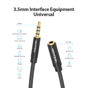 Vention Extension Cable AUX 3.5mm 1m - BHBBF