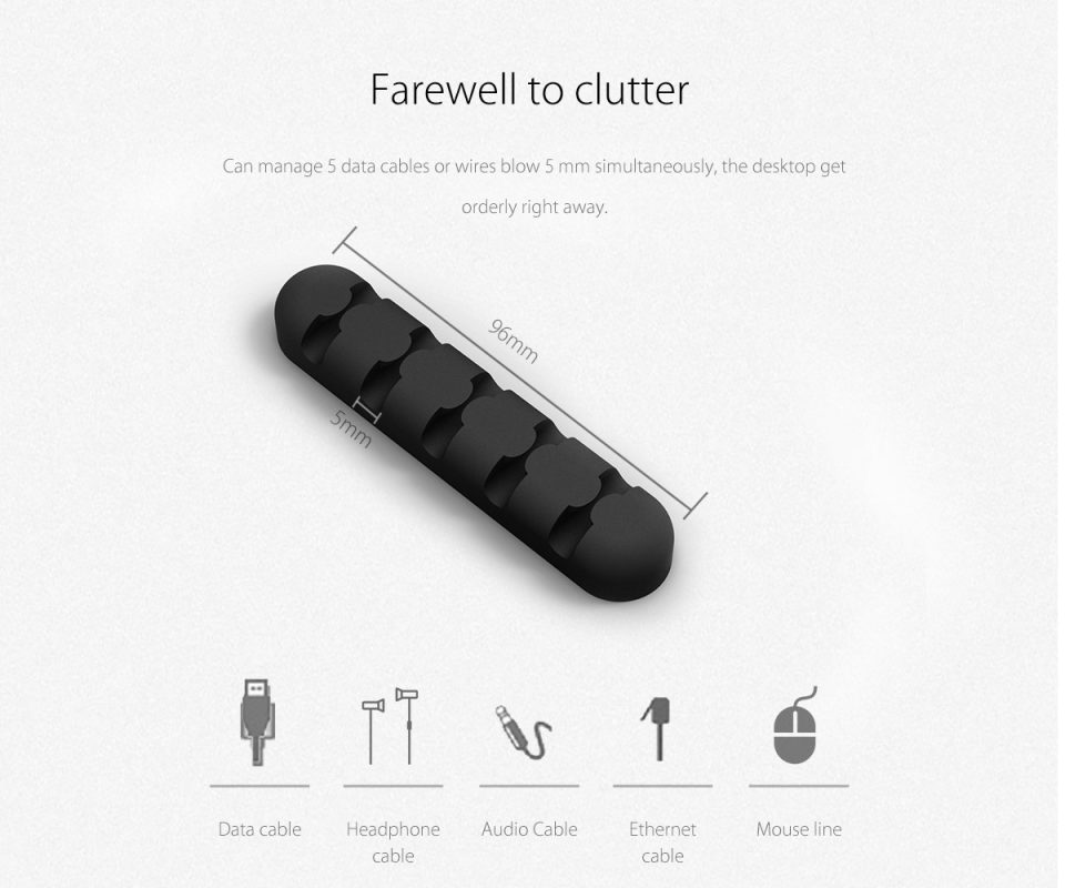 ORICO - self-adhesive cable holder for desk - CBS5