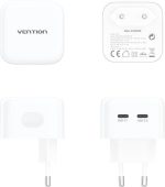Vention GaN FAST Charger (2 x Port Type-C Each Port Support 35W) [ FBPW0-EU ]