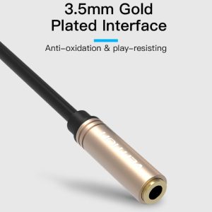 VENTION 3.5mm Female to 3.5mm Female Audio extension Cable - 0.3M cable length - BFABY - Image 5