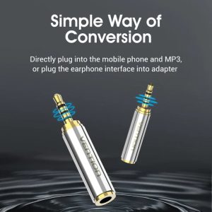 Vention 2.5mm Male to 3.5mm Female Audio Adapter - VAB S02 - Image 2