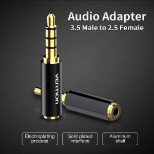 Vention 3.5mm Male to 2.5mm Female Audio Adapter - BFBB0 - Image 4