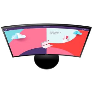 SAMSUNG Essential S3 S36C Curved Monitor { 24” Screen Size / FHD resolution / VA Panel Type / 75Hz } LS24C360EAMXZN - Image 2