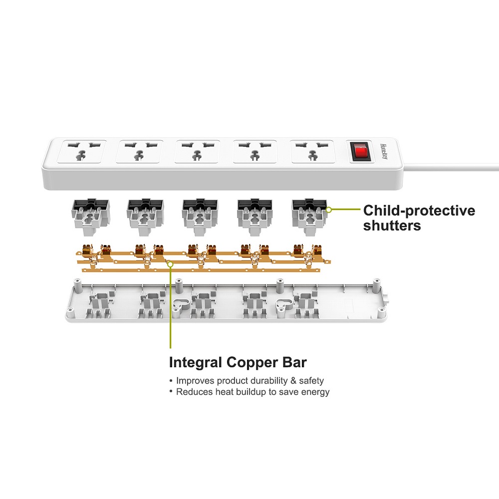 Huntkey SSZ501-3m Power Strip