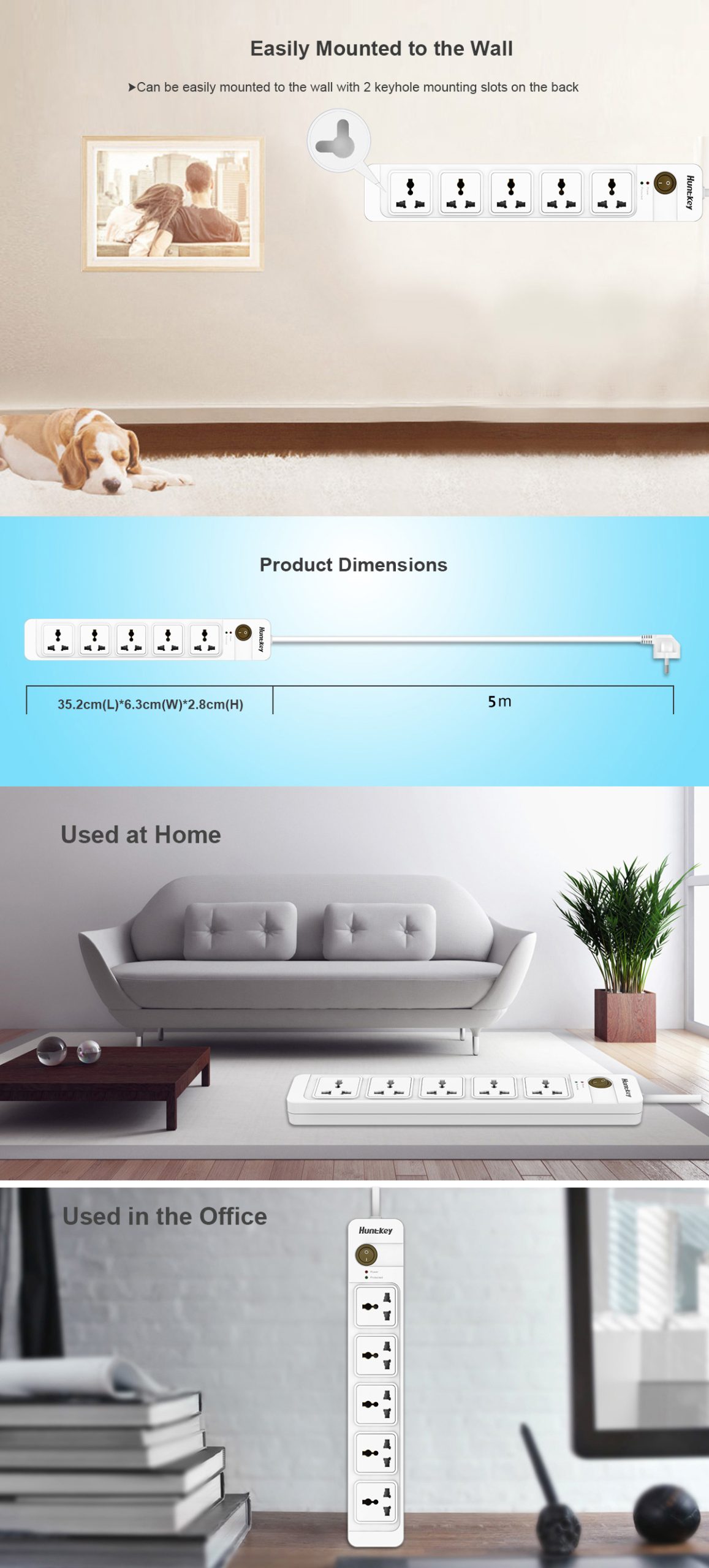 Huntkey SZE501 Power Strip