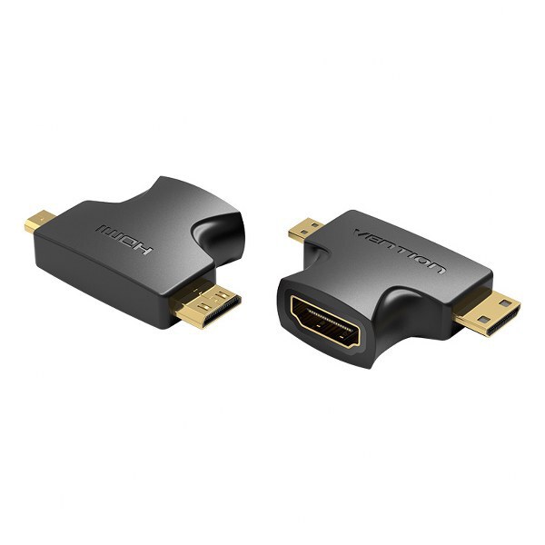 Vention Mini HDMI Male + Micro HDMI Male to HDMI Female Adapter - AGFB0