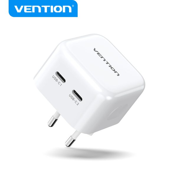 Vention GaN FAST Charger (2 x Port Type-C Each Port Support 35W) [ FBPW0-EU ]