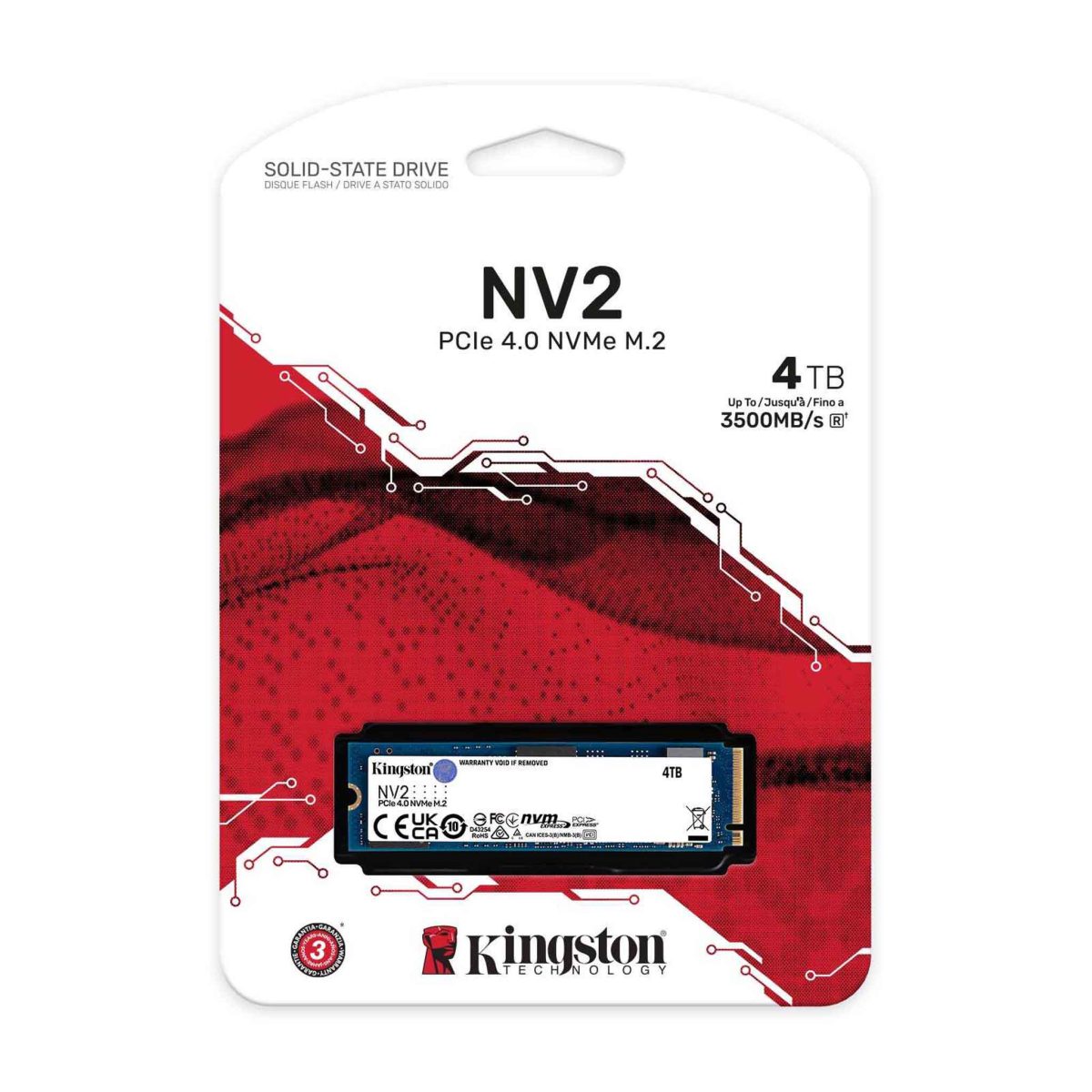 Kingston 4TB NV2 PCIe 4.0 NVMe SSD [ SNV2S/4000G ]
