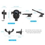 Vention One Touch Clamping Car Mount (Dashboard / Glass / Windshield Air Vent) for Smartphones [ KCVB0 ]