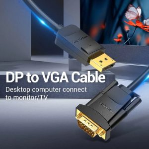 Vention DP To VGA 1.5m Cable Black HBLBG - Image 3