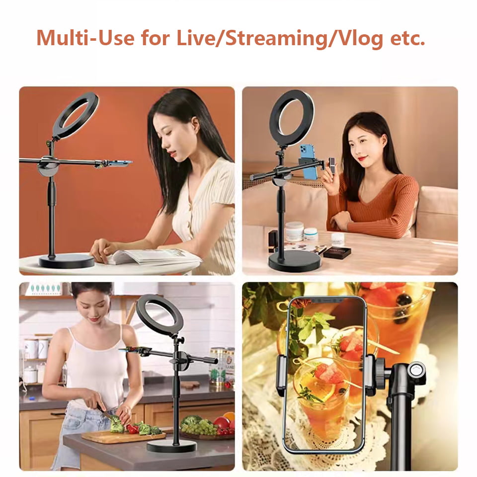 Overhead Tripod with Ring Light - Durable