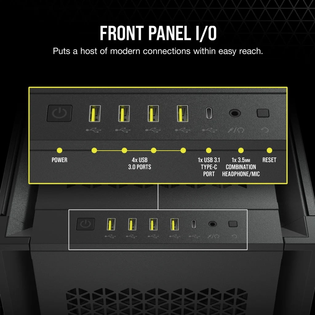 Corsair 7000D AIRFLOW Full-Tower ATX PC Case - Black color - CC-9011218-WW