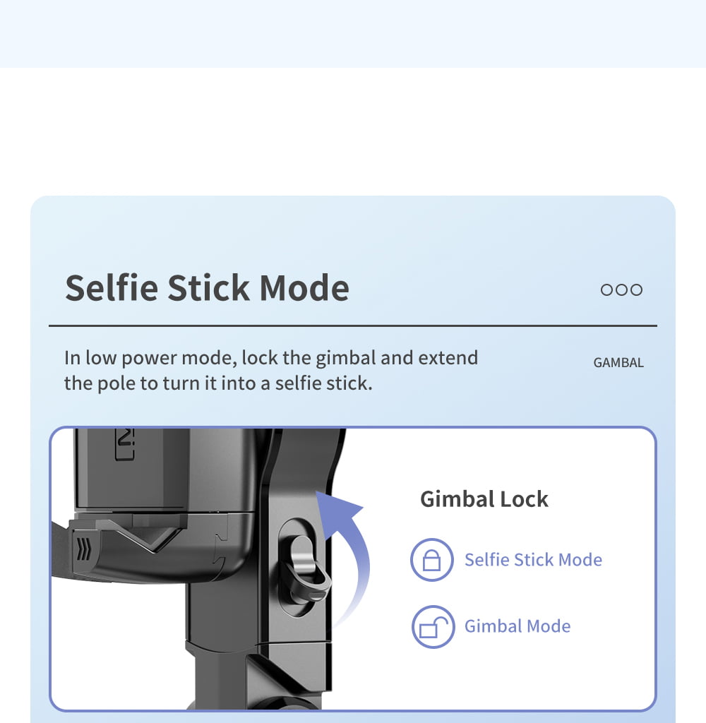 Stabilizer Selfie Stick 360 Tripod Foldable with Remote & Light [ Q18 ]