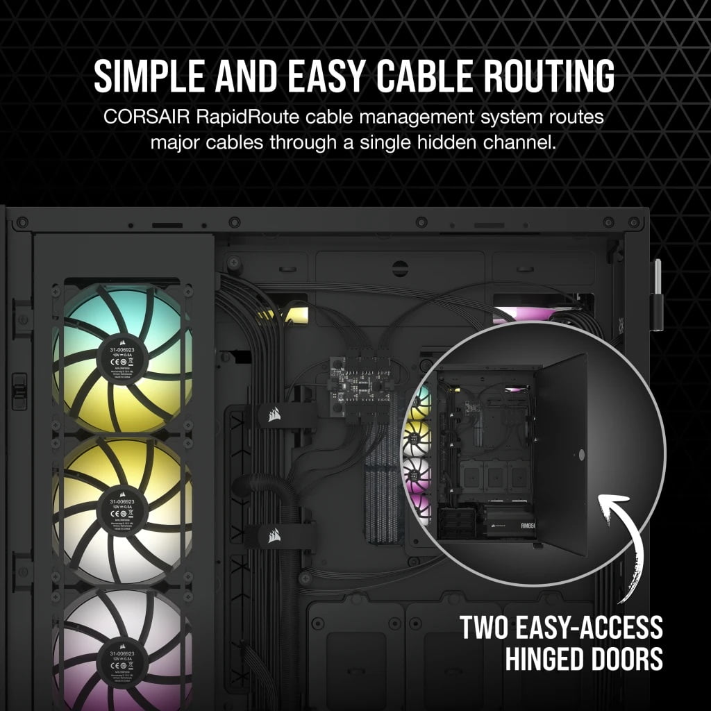 Corsair 7000D AIRFLOW Full-Tower ATX PC Case - Black color - CC-9011218-WW