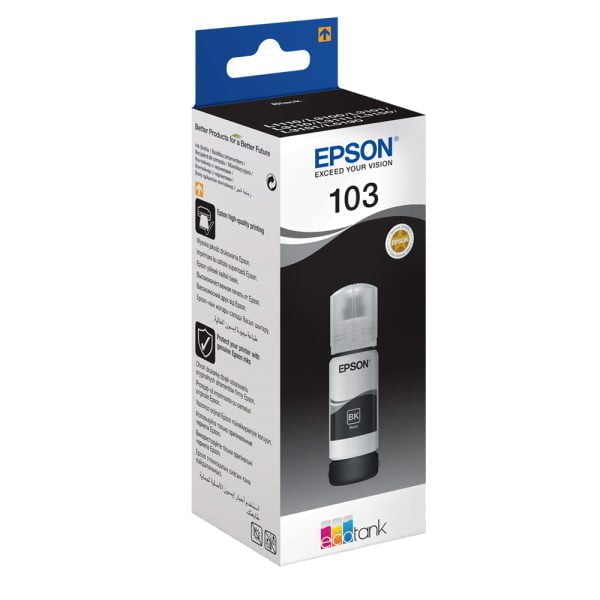 Epson 103 EcoTank Black 65ml ink bottle [ C13T00S14A ]