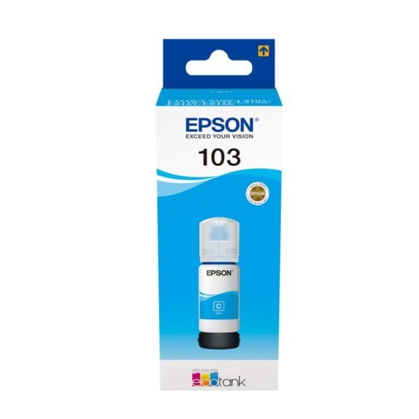 Epson 103 EcoTank Cyan 65ml ink bottle [ C13T00S24A ]