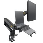 NB North Bayou F160 Dual Monitor Arm 17-27” + NB FP-2 VESA LAPTOP MOUNT HOLDER