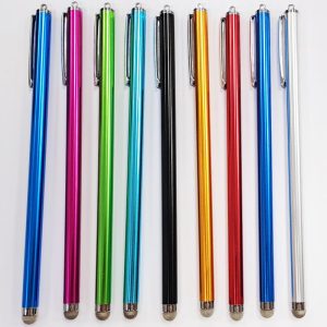 Metal Capacitive Stylus pen - Mesh Fiber Tip for touch screen - Fast Responsive touch Speed