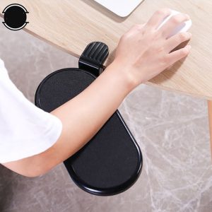 Plastic Computer Arm wrest - black color - Rotatable