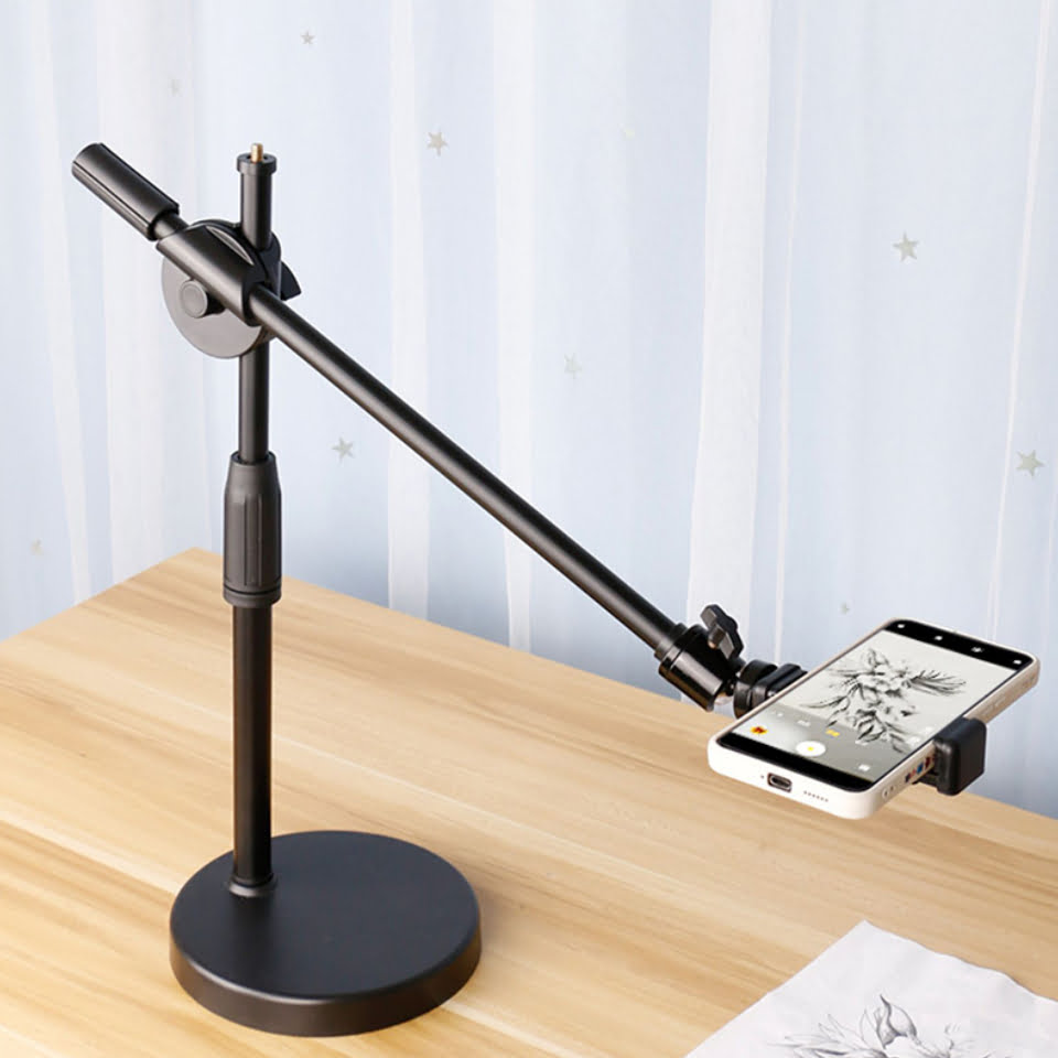 Overhead Tripod with Ring Light - Durable