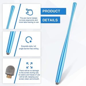 Metal Capacitive Stylus pen - Mesh Fiber Tip for touch screen - Image 4