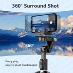 Stabilizer Selfie Stick 360 Tripod Foldable with Remote & Light [ Q18 ]