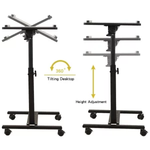 Adjustable Removable Laptop Table Bed Desk Notebook Stand Table Bedside - Image 4