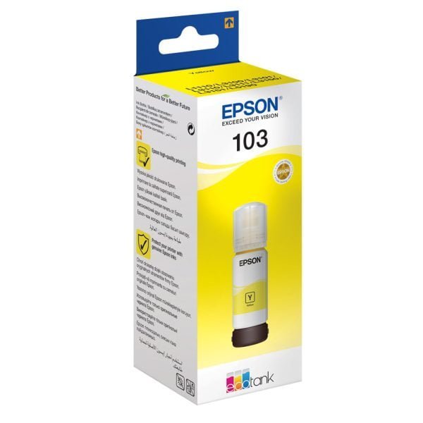 Epson 103 EcoTank Yellow 65ml ink bottle [ C13T00S44A ]