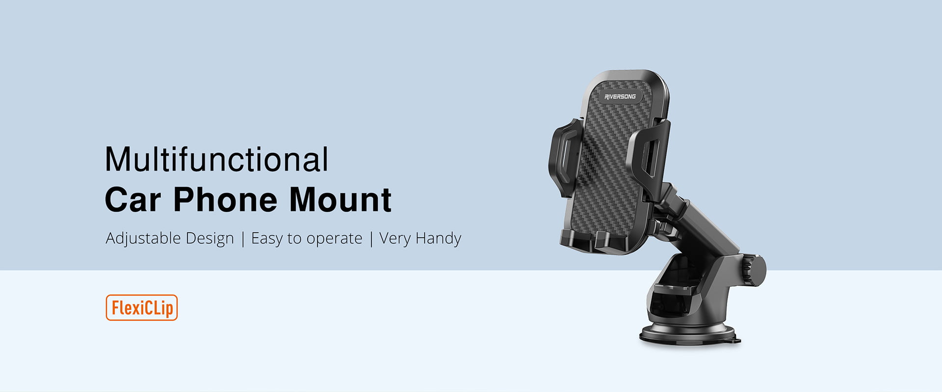Riversong FlexiClip Multifunctional Car Phone Mount [ CH05 ]