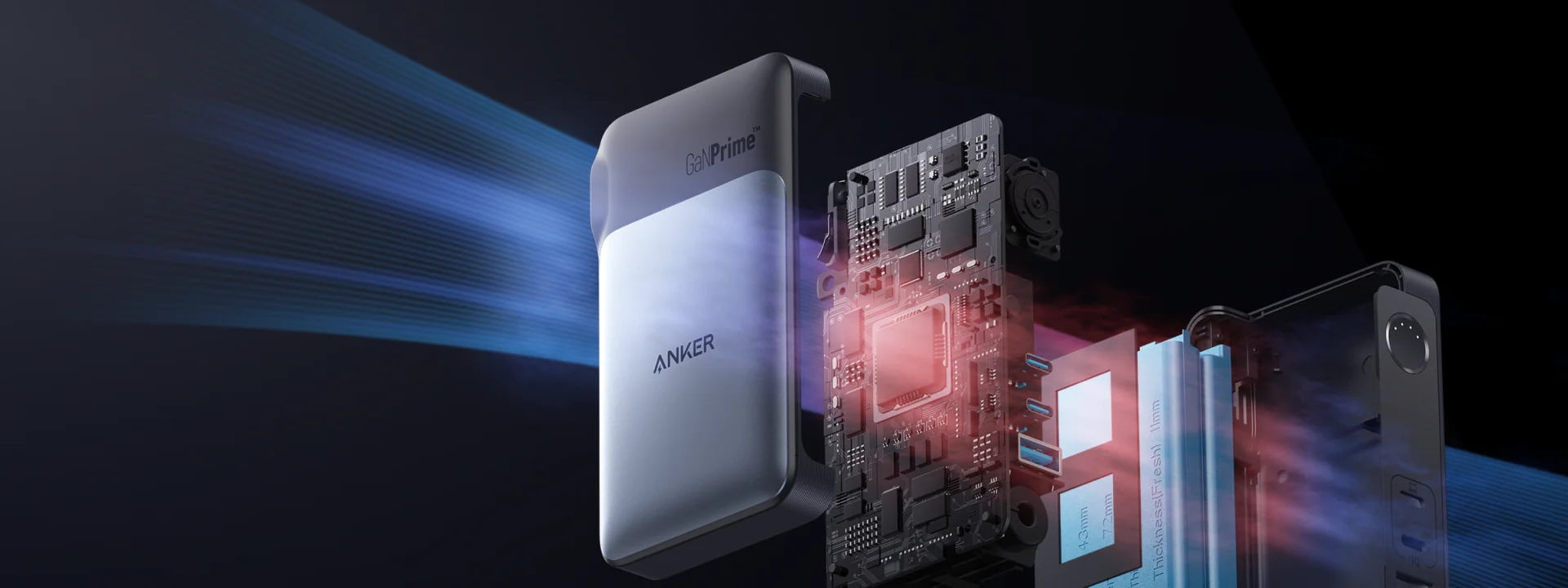 ANKER 733 GaNPrime powercore 65W - 2 in 1 ( Power Bank and charger plug ) - A1651211