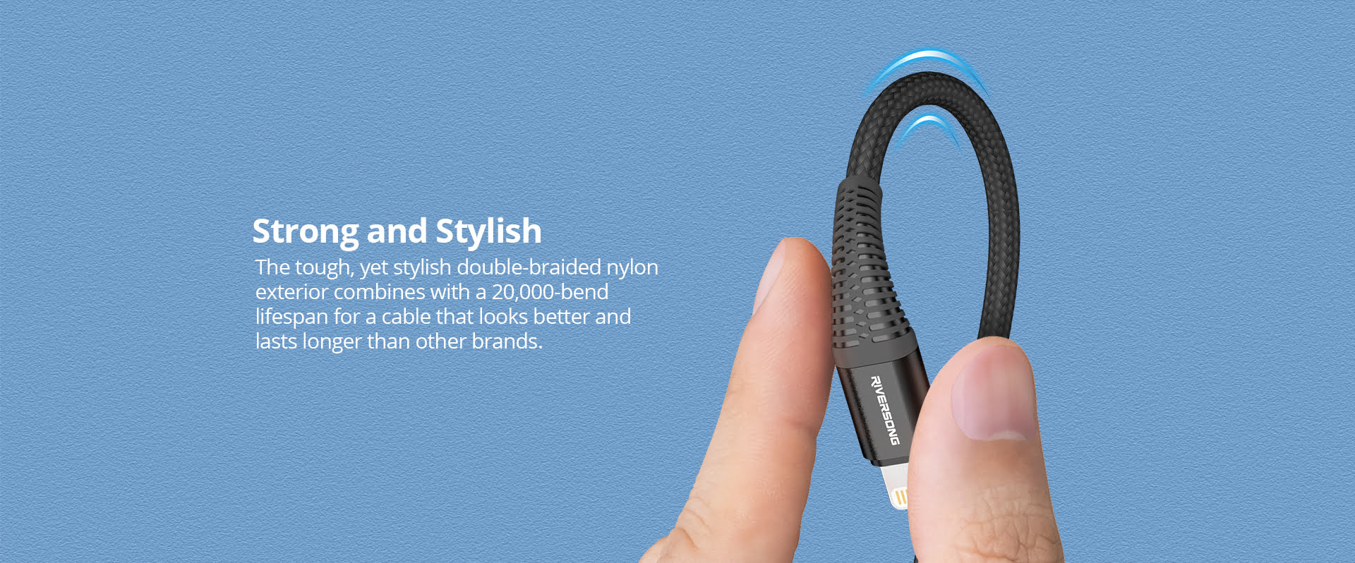 Riversong Alpha S Nylon Braided Type-C Charging Cable [ CT32 ]
