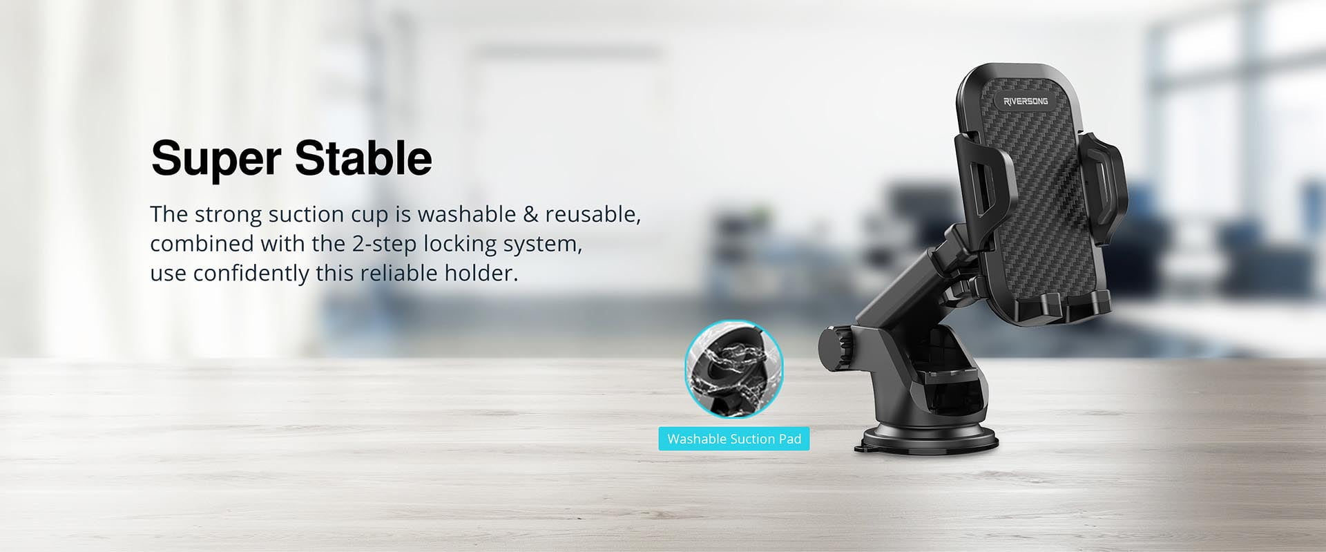 Riversong FlexiClip Multifunctional Car Phone Mount [ CH05 ]