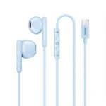 REMAX RM-522a - type c wired earphone ( blue color )