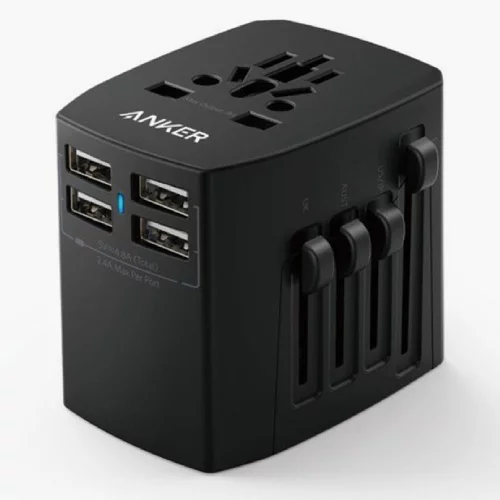 ANKER universal travel adapter with 4 USB Ports - A2730H11 - Image 1